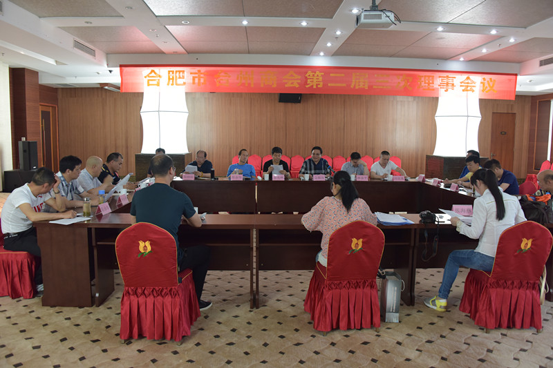 合肥市台州商会成功召开二届三次理事会